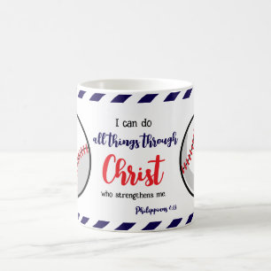 Taza De Café Entrenador de béisbol y sóftbol de Fe Deportes Fil
