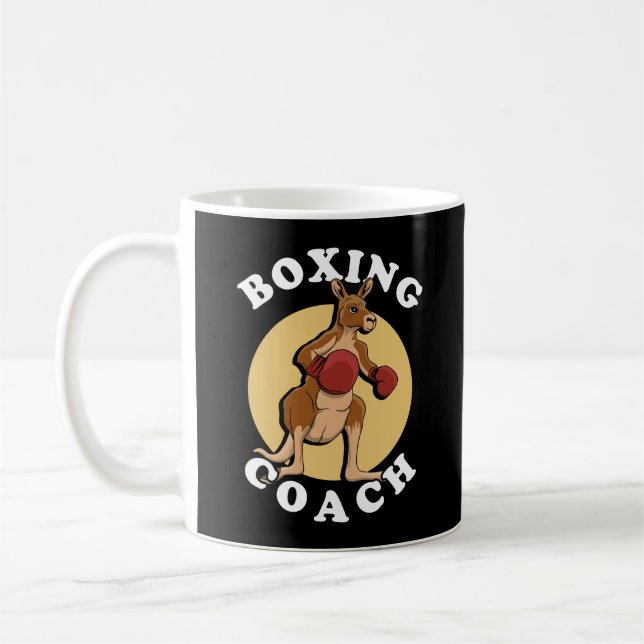 Taza De Café Entrenador de boxeo canguro (Izquierda)