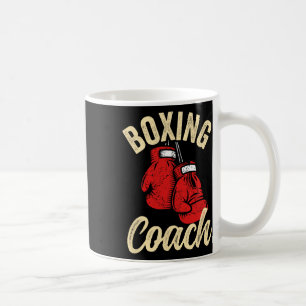 Taza De Café Entrenador de boxeo genial guantes rojos kickboxin