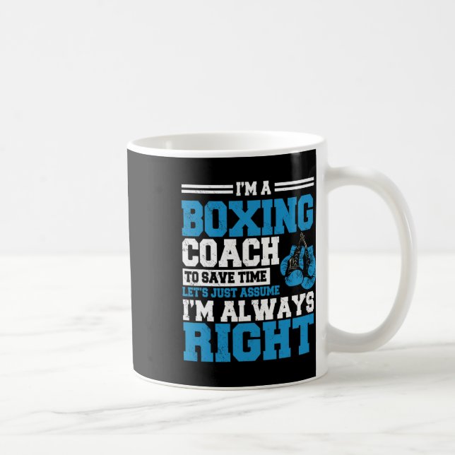 Taza De Café Entrenador de boxeo instructor de boxeo maestro de (Derecha)
