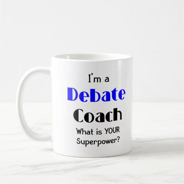 Taza De Café entrenador de debate (Izquierda)