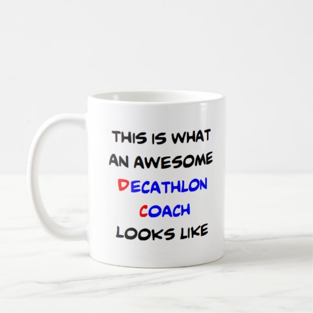 Taza De Café entrenador de decathlon, impresionante (Izquierda)