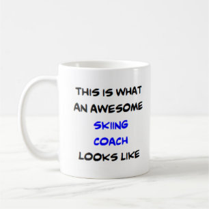 Taza De Café entrenador de esquí, impresionante
