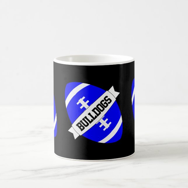 Taza De Café entrenador de fútbol azul o Personalizado del vent (Centro)