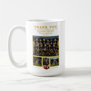 Taza De Café Entrenador de Fútbol Colage Equipo 4 Foto 