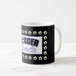 Taza De Café Entrenador de fútbol gracias, bolas