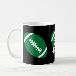 Taza De Café Entrenador de Fútbol Verde / Personalizado de fans