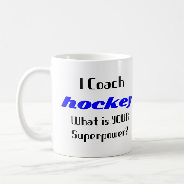 Taza De Café entrenador de hockey (Izquierda)