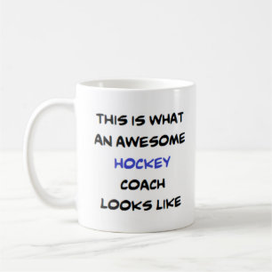 Taza De Café entrenador de hockey, increíble