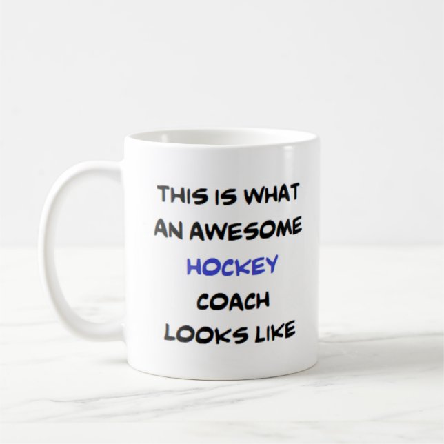Taza De Café entrenador de hockey, increíble (Izquierda)