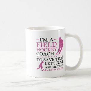 Taza De Café Entrenador de Hockey sobre Césped Soy un Entrenado