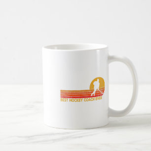 Taza De Café Entrenador de hockey sobre hielo Retro