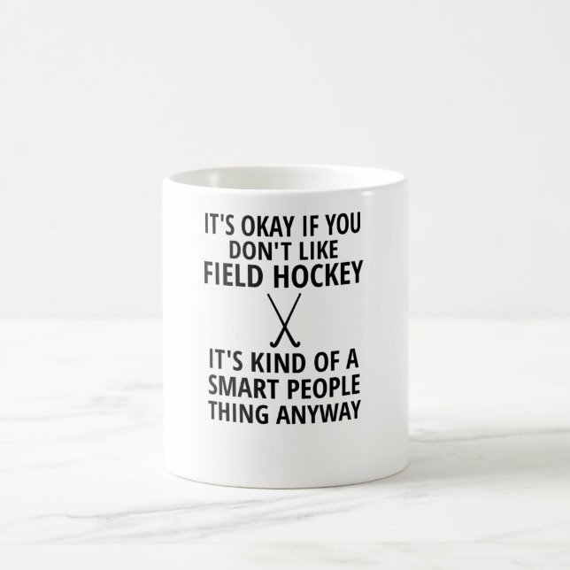 Taza De Café Entrenador de jugadores de hockey sobre césped en  (Centro)