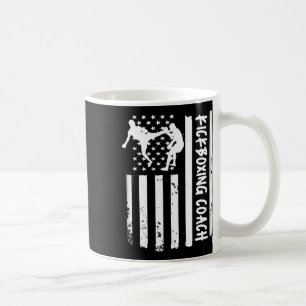 Taza De Café Entrenador de Kickboxing Bandera de EE. UU. Mujere