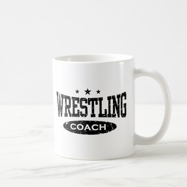 Taza De Café Entrenador de lucha libre (Derecha)