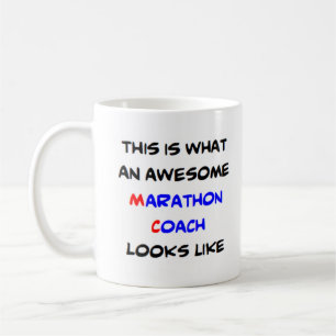 Taza De Café entrenador de maratón, increíble