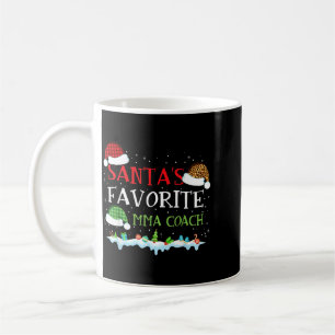 Taza De Café Entrenador de MMA favorito de Santa divertida Navi