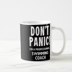 Taza De Café Entrenador de natación diseño para equipo de natac