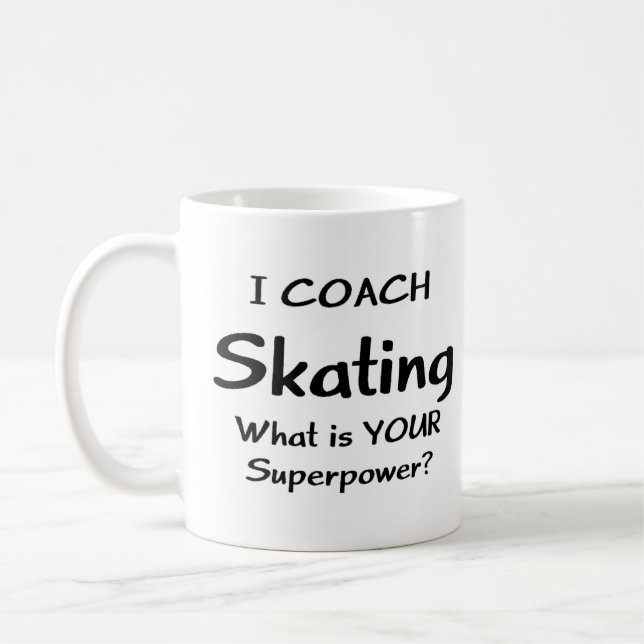 Taza De Café entrenador de patinaje (Izquierda)