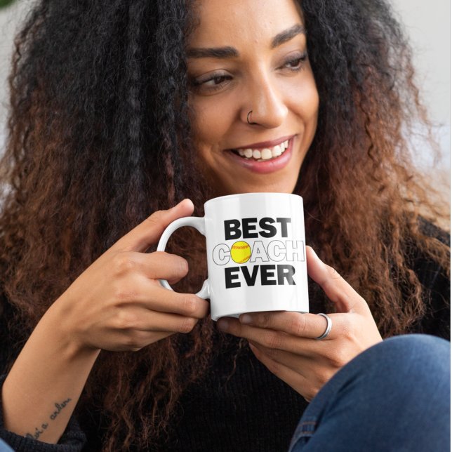 Taza De Café Entrenador de Softball mejor entrenador que nunca  (Subido por el creador)