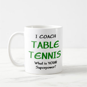 Taza De Café entrenador de tenis de mesa