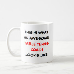Taza De Café entrenador de tenis de mesa, impresionante