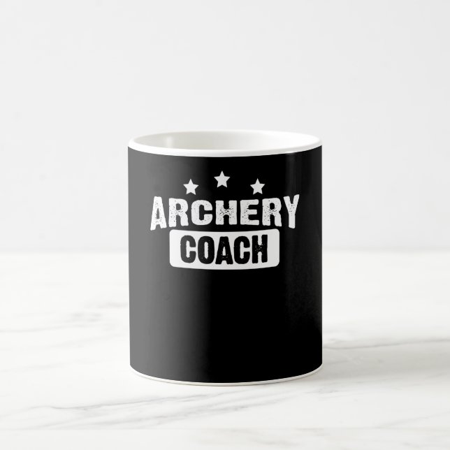Taza De Café Entrenador de tiro con arco (Centro)