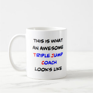 Taza De Café entrenador de triple salto, impresionante