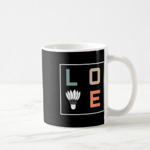 Taza De Café Entrenador del equipo de amor de Badminton