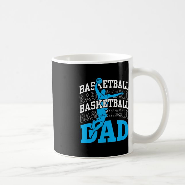 Taza De Café Entrenador del equipo de fútbol de baloncesto papá (Derecha)