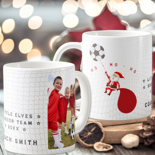 Taza De Café Entrenador del equipo de fútbol MVP Santa Navidad 