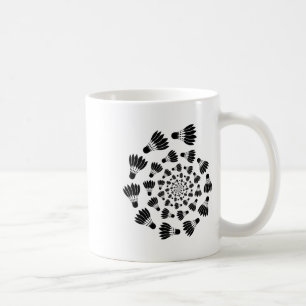 Taza De Café Entrenador del equipo del transbordador de Badmint