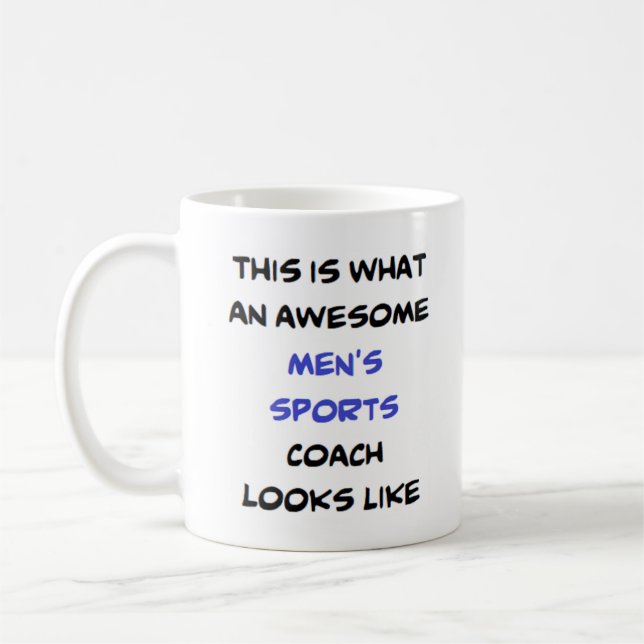 Taza De Café entrenador deportivo para hombres, increíble (Izquierda)