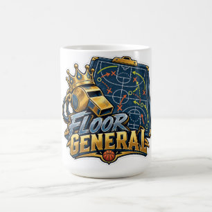 Taza De Café Entrenador General de Baloncesto de Piso