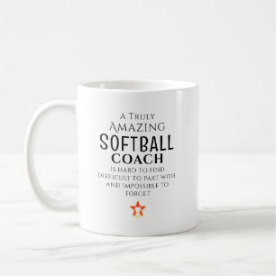 Taza De Café Entrenador Increíble de Sóftbol Difícil de Encontr