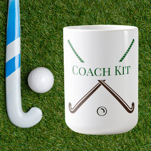Taza De Café Entrenador Personalizado de Hockey sobre Césped /