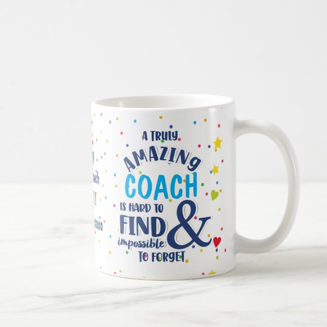 Taza De Café Entrenador personalizado Mug - 'Un entrenador verd (Derecha)