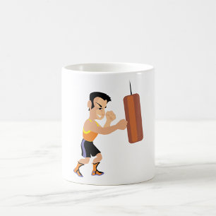 Taza De Café Entrenamiento Boxer con bolsa de punzonado