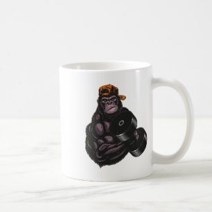 Taza De Café Entrenamiento de gimnasio de fitness con mancuerna