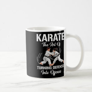 Taza De Café Entrenamiento de Karate Ofensa Cinturón Negro Depo