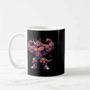 Taza De Café Entrenamiento de musculación Gimnasio Hombres Rino
