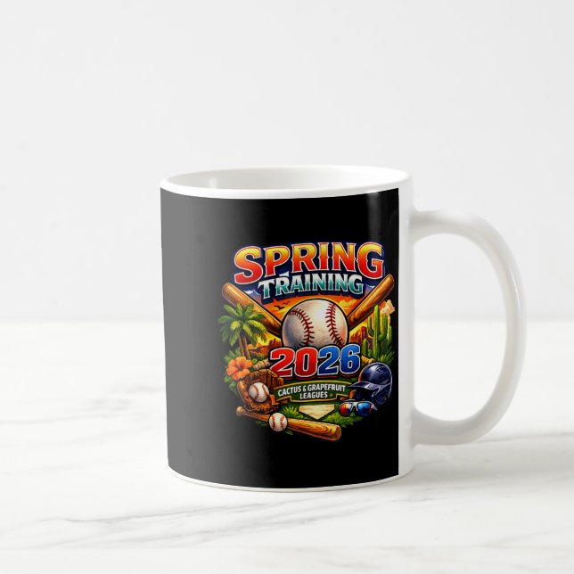 Taza De Café Entrenamiento de primavera 2026 Diseño de fanático (Derecha)