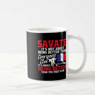 Taza De Café Entrenamiento de Savate Artes Marciales Kickboxing