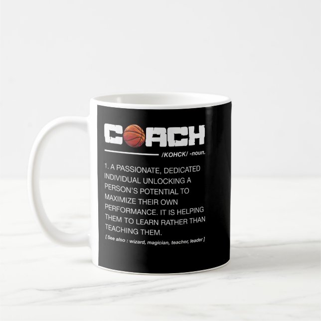 Taza De Café Entrenamiento divertido de definición de entrenado (Izquierda)