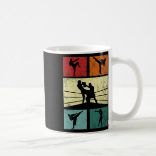 Taza De Café Entrenamiento divertido de kickboxing para hombres