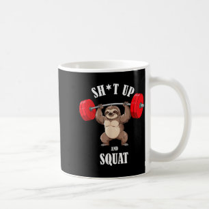Taza De Café Entrenamiento divertido de sentadillas para perezo