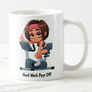 Taza De Café Entrenamiento personalizable en bicicleta estática