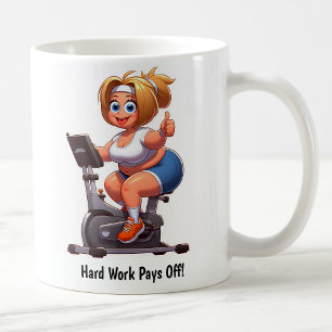 Taza De Café Entrenamiento personalizable en bicicleta estática