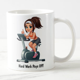 Taza De Café Entrenamiento personalizable en bicicleta estática