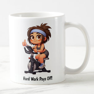 Taza De Café Entrenamiento Personalizable en Bicicleta Estática